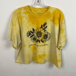 Sunflower Crop Top Tee